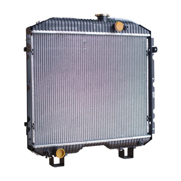 Фото Радиатор охлаждения алюминиевый для а/м ГАЗ 66 (паяный, пл.бачки) - PEKAR  66-1301010-02