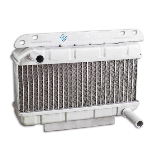 Фото Радиатор отопителя алюминиевый для а/м ГАЗ 53 (паяный, 2х ряд., мет.бачки) - PEKAR  53-8101060-02