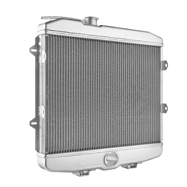 Фото Радиатор охлаждения алюминиевый для а/м УАЗ 3151, 31519, 3303, 2206, 3741 и их мод. (паяный, мет.бачки) - PEKAR  3741-1301010