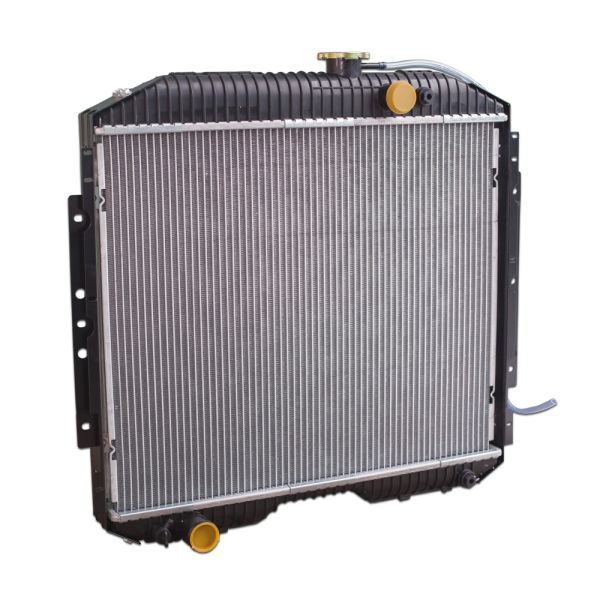 Фото Радиатор охлаждения алюминиевый для а/м ГАЗ 53 (паяный, пл.бачки) - PEKAR  53-1301010-02