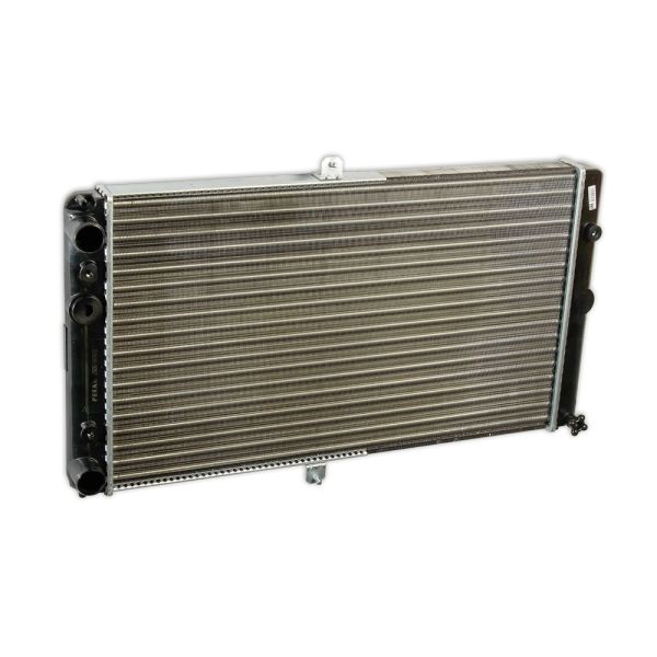 Фото Радиатор охлаждения алюминиевый для а/м ВАЗ 2110-2112 (универс., сборн., 2х ряд., пл.бачки) - PEKAR  21120-1301012